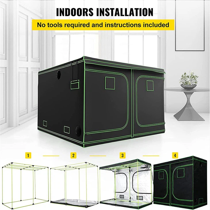 8x8 Reflective Mylar 600D Indoor Grow Tent